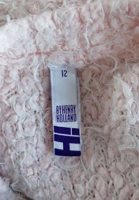 Ciepły sweter bardzo jasny róż