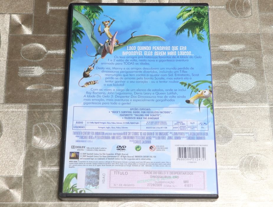 DVDs "A Idade do Gelo" 1 e 3