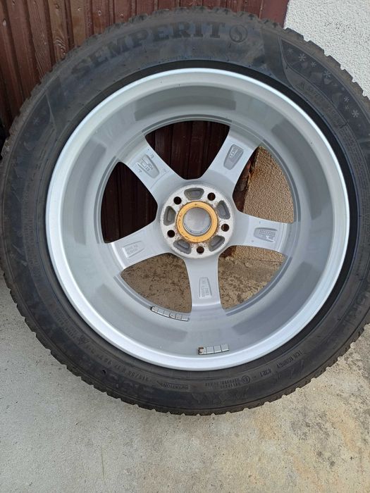 Koła zimowe 5x112 17 7J ET38 Semperit 215/55 R17  DEZENT Audi Volkswagen Skoda Seat