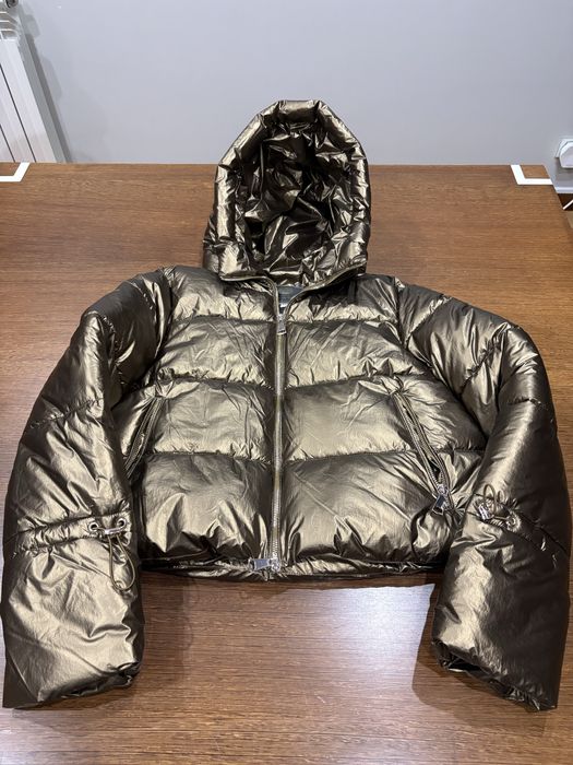 Casaco acolchoado metalizado com capuz Trash and Luxury