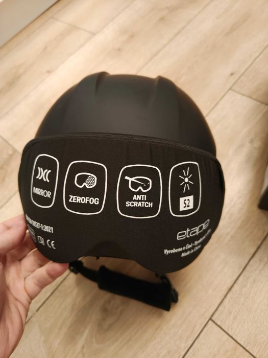 Kask Narciarski z Szybą Etape ASPEN PRO | NOWY | S2 Mirror | 56-59cm