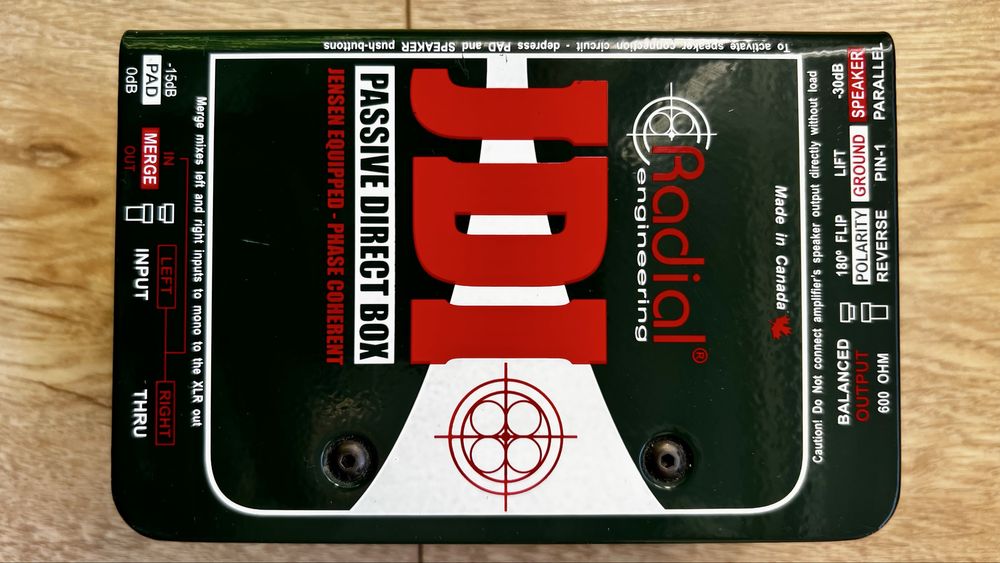 Radial JDI Passive Direct Box - DI Box Pasywny