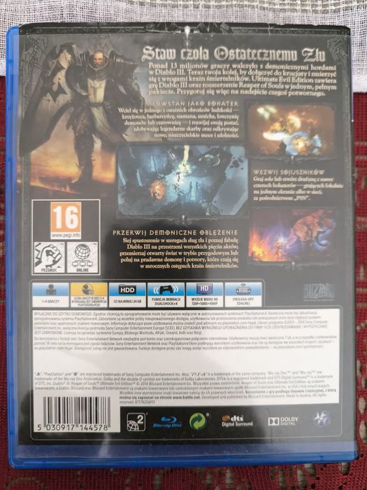 Ps4 Diablo III Reaper Of Souls pl możliwa zamiana