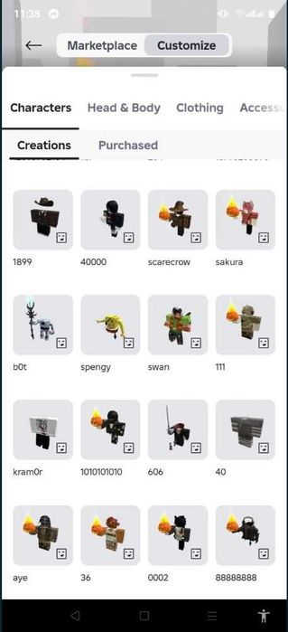 акаунт роблокс жирный