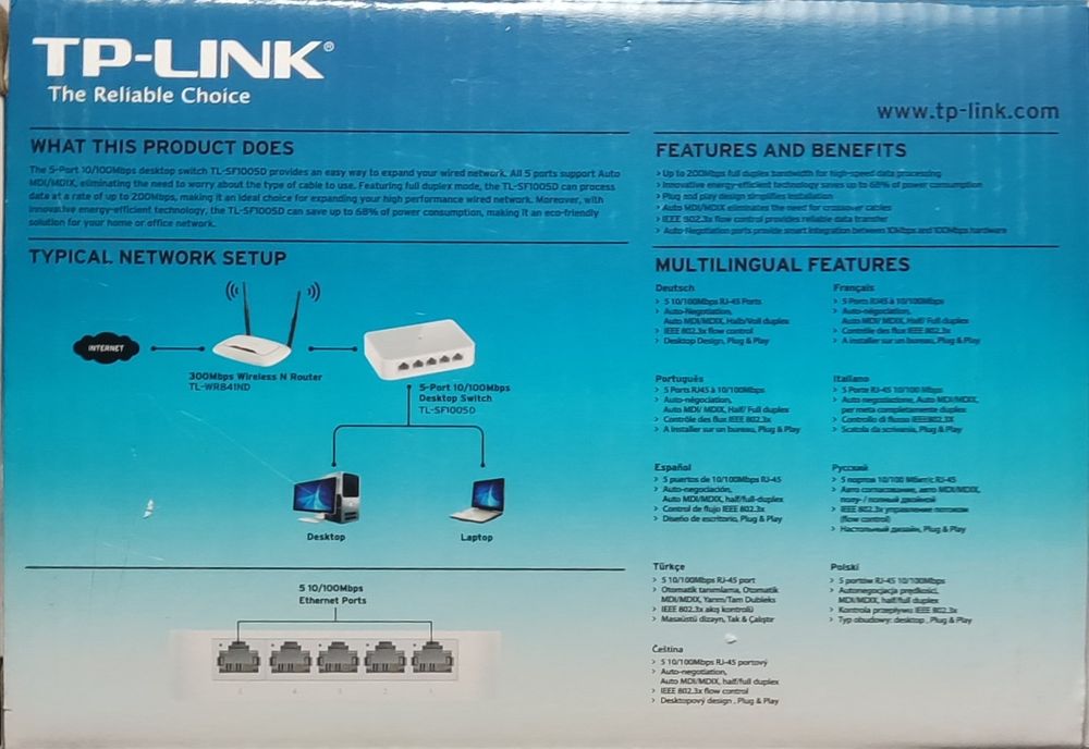 Desktop Switch l Tp-link441687942418944001