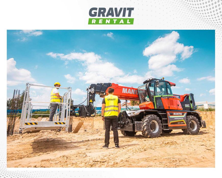 Wynajem, wypożyczenie ładowarek MANITOU: 6-35 m ŁADOWARKI JCB,MERLO, MAGNI | Autoryzowany Dealer | Cała Polska