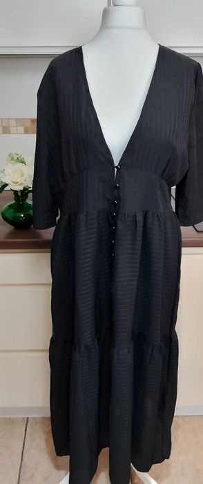 Cubus czarna letnia sukienka 42 XL