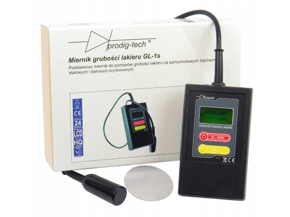 Przyrząd miernik tester GL-1s prodig-tech grubości Gl-2+ powłoki lak.