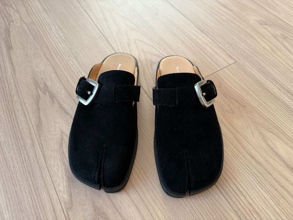 New Nowe Maison Margiela Zamszowe Klapki Slides