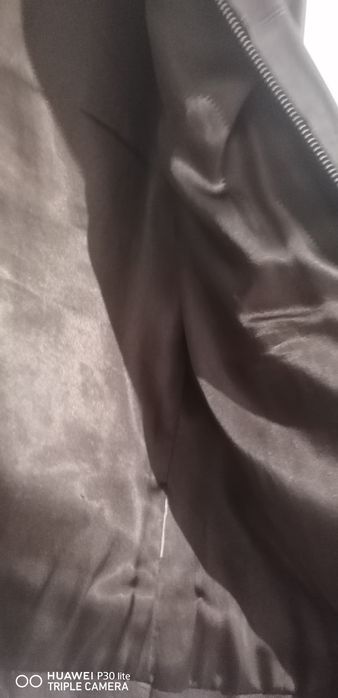 Casaco senhora castanho em pele