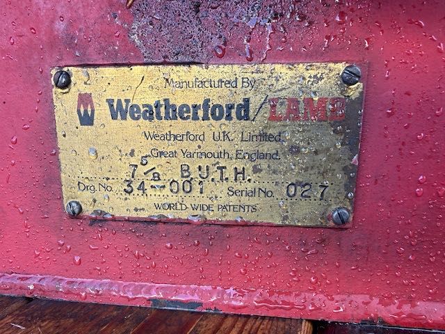 Bauer WEATHERFORD chwytak-rozkrętak. Montowany na maszyn wiertnicze