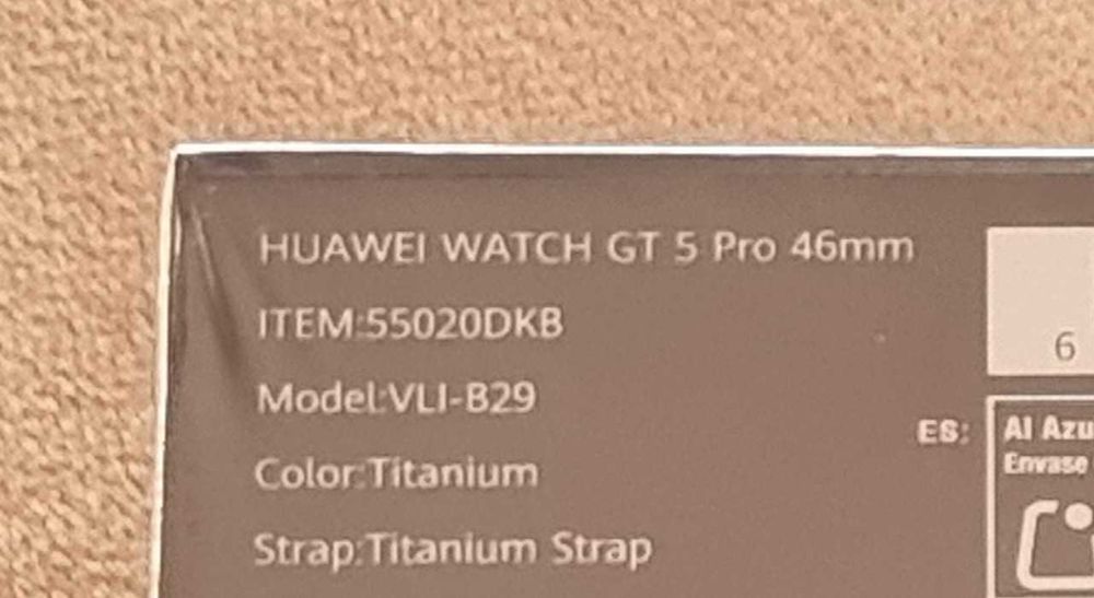 [Caixa Selada] HUAWEI WATCH GT 5 Pro 46mm Titânio