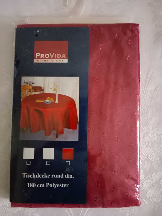 okrągły obrus 180 cm średnica