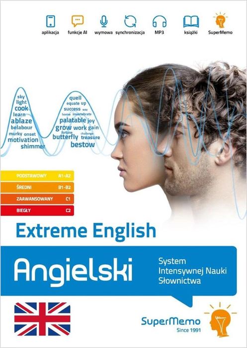 Extreme English A1-A2, B1-B2, C1, C2 SuperMemo World praca zbiorowa Ro