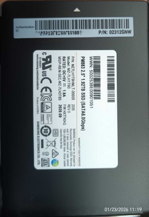 4 Unidades Disco SSD 1.92TB