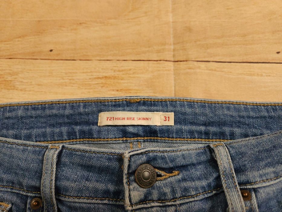 LEVI'S 721 High Rise Skinny Spodnie Jeans Damskie r. 31/30
