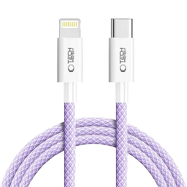 Kabel Tech-Protect Ultraboost Lite Lightning PD60W/3A 2m - fioletowy
