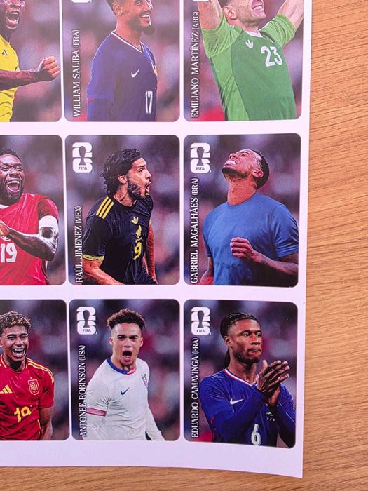 Cromos coca, impressão em papel brilhante autocolante - Versão europeia