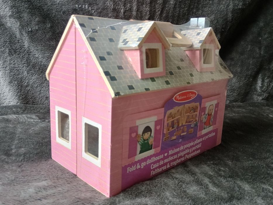 Domek dla lalek z akcesoriami, przenośny Melissa&Doug