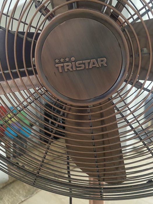 Ventoinha de pé Tristar dourada