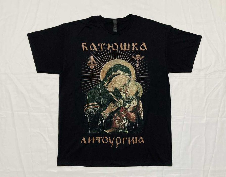 Футболка / мерч Батюшка - Литоургиiа - S , М , L , XL , XXL