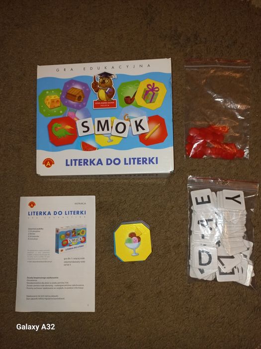 Gra edukacyjna Literka do literki, Sowa Mądra Głowa,  Aleksander