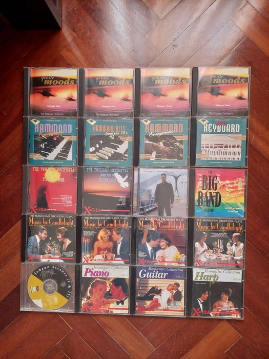 CDs musicais vários estilos a 0,50 euro cada.