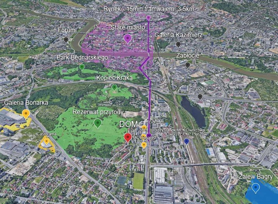 Pokój na wynajem; Po remoncie; Wielicka, Bonarka, Dworzec Płaszów