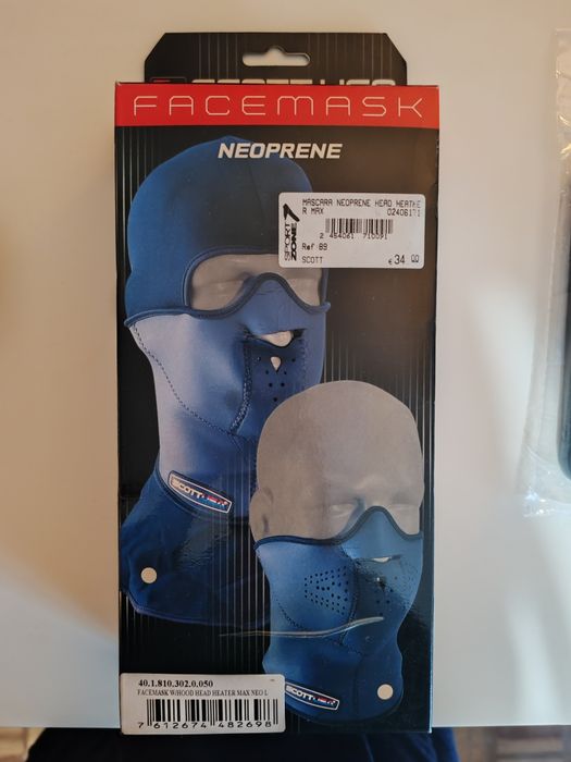 Máscara Scott Facemask Neoprene Mota Nova