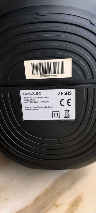 Desumidificador e Purificador de Ar Cecotec BigDry 3000 PureLight Black