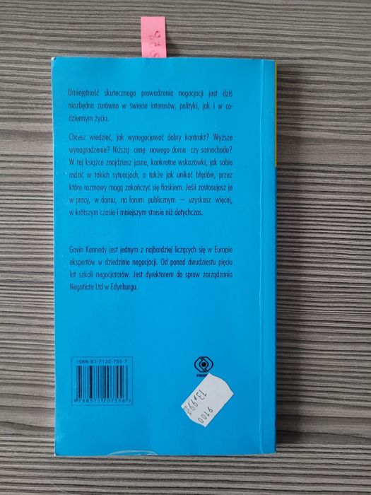 358."Negocjacje doskonałe" Gavin Kennedy
