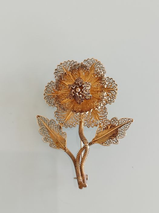 Lindo broche de prata.Made in Portugal