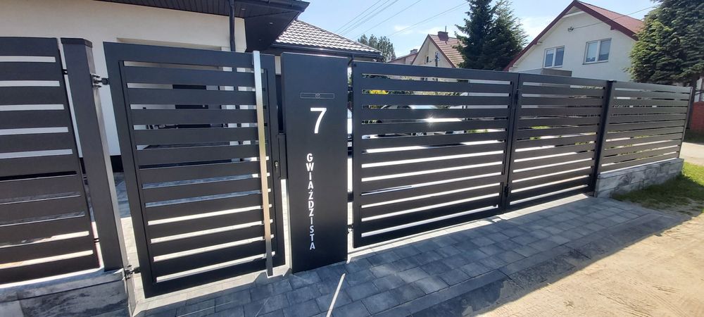 Brama harmonijkowa składana