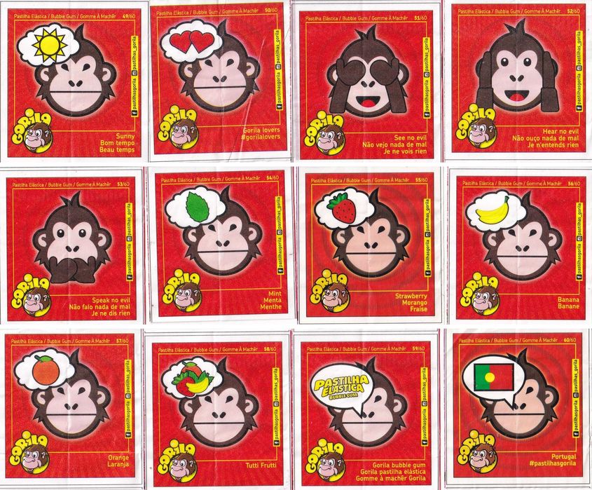 Gorila [Goriloji] - 60 papelinhos (Completa)