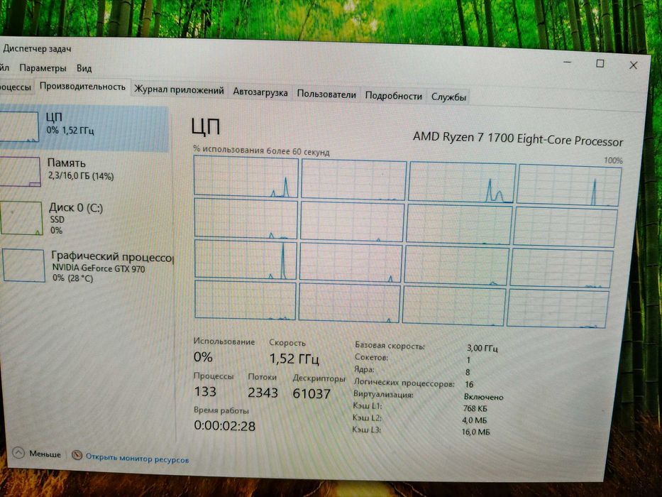 Ігровий ПК Ryzen 7 1700 16 Gb DDR4 GTX 970 SSD