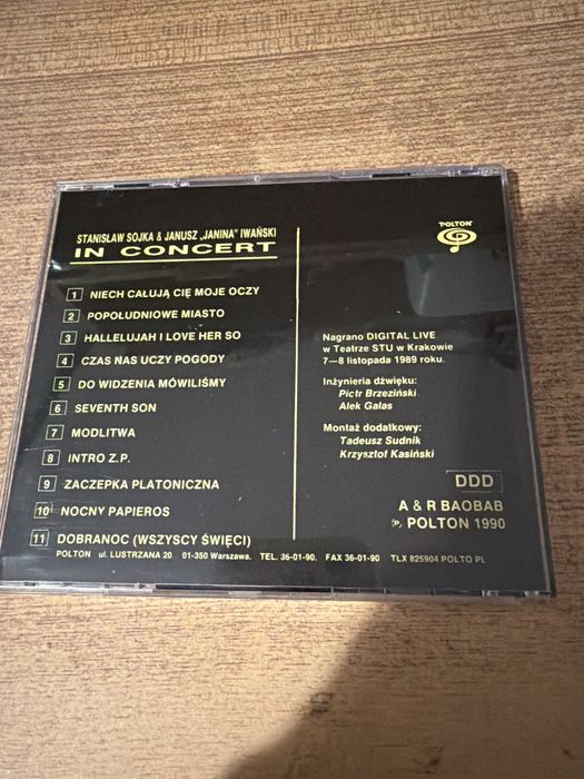 Stanislaw Sojka Janusz Iwanski in concert CD