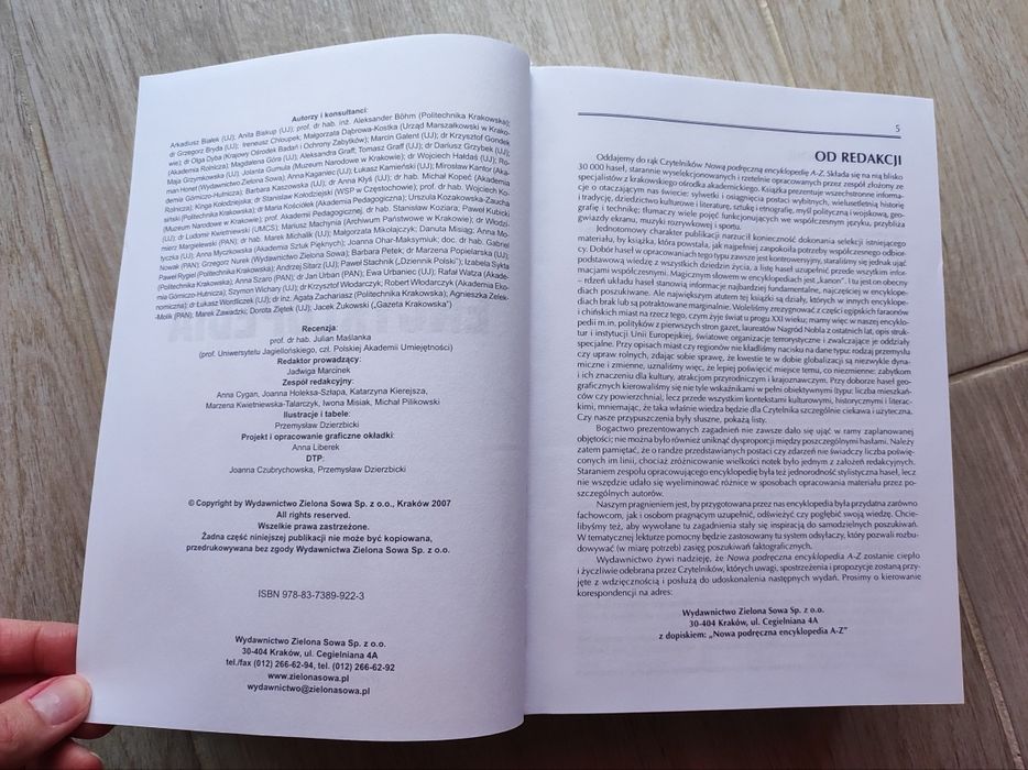 Encyklopedia A do Z wydawnictwo Zielona Sowa