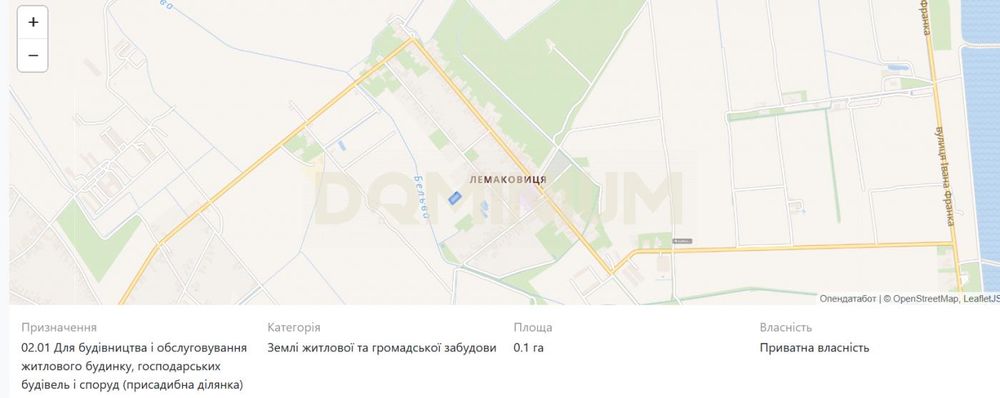 Продаж земельної ділянки м. Виноградів вул. Полунична 7