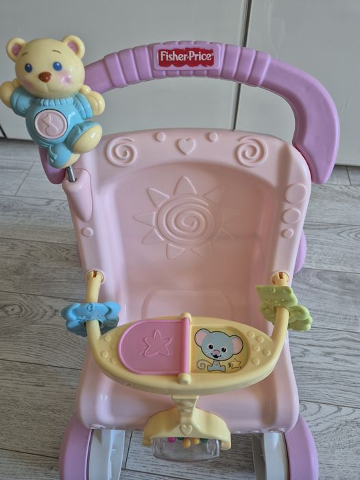 Fisher Price Ходунки коляска для ляльок Brilliant Basics Stroller, 1+