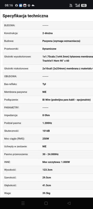 2  Pary Kolumny podłogowe klipsch Rf7 MK2 cherry wanluss