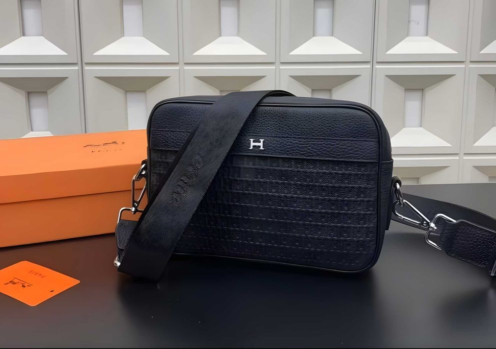 Сумка Hermes | мессенджер hermes | сумка ерме | чорна