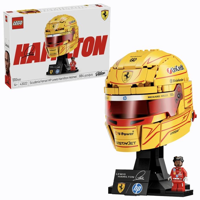 Lego 43022 - Capacete Scuderia Ferrari HP de Lewis Hamilton