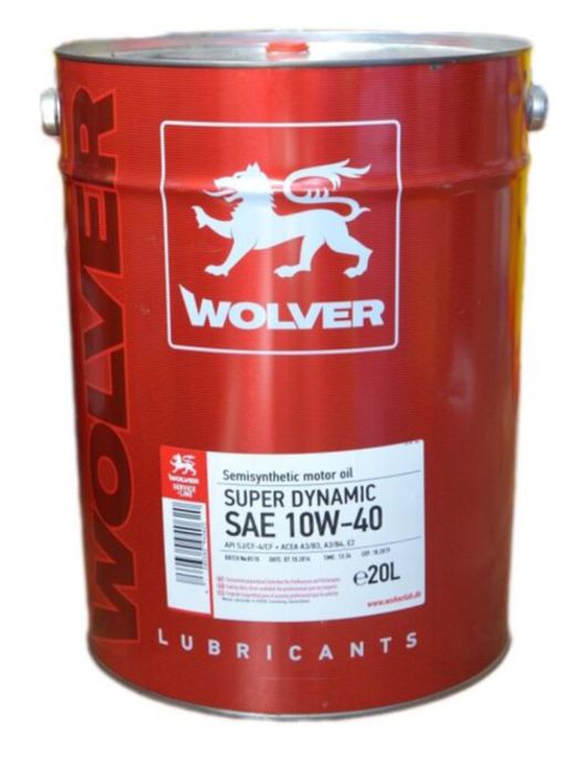 Моторна олива Wolver Super Dynamic 10W-40 20 л