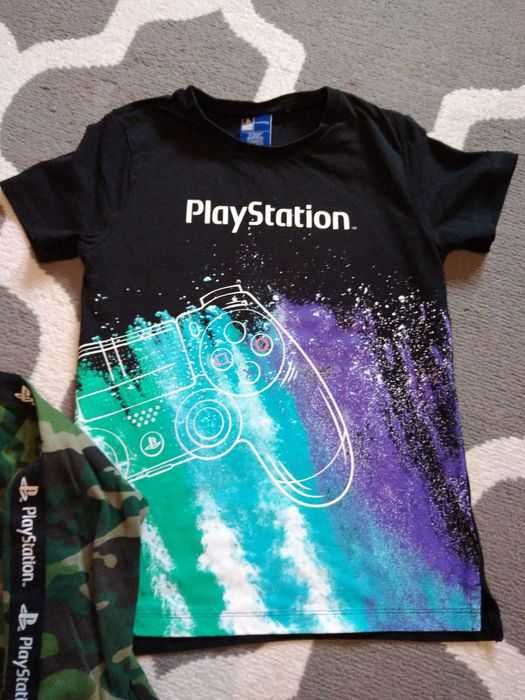 Bluza i koszulka chłopięca Next PlayStation rozmiar 134 cm super stan