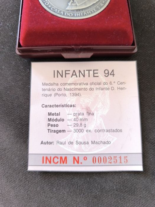 Medalha 6 centenário Infante D. Henrique