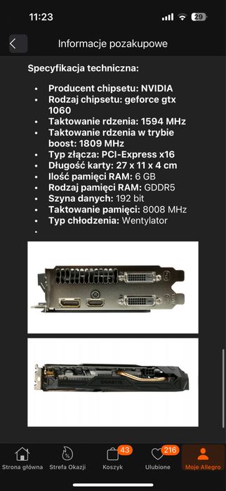 Komputer gamingowy + karta graficzna