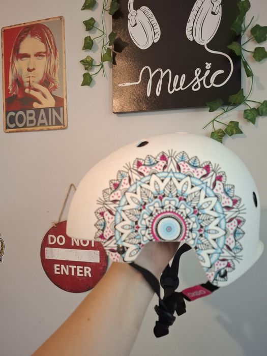 Kask decathlon biały