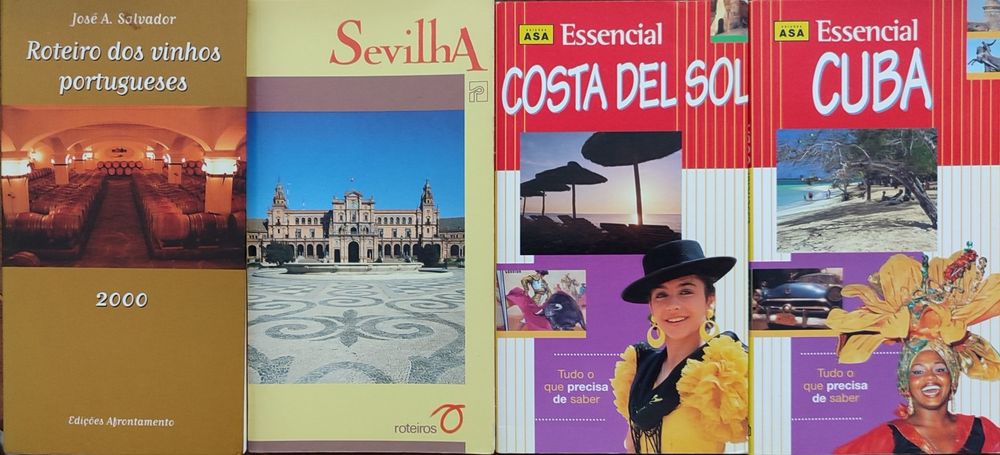 Guias turísticos de Portugal e Espanha (preço de cada)