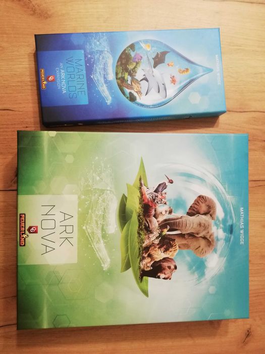 Gra planszowa Ark Nova + Marine Worlds + Zoo Map Pack 1&2 wersja angielska