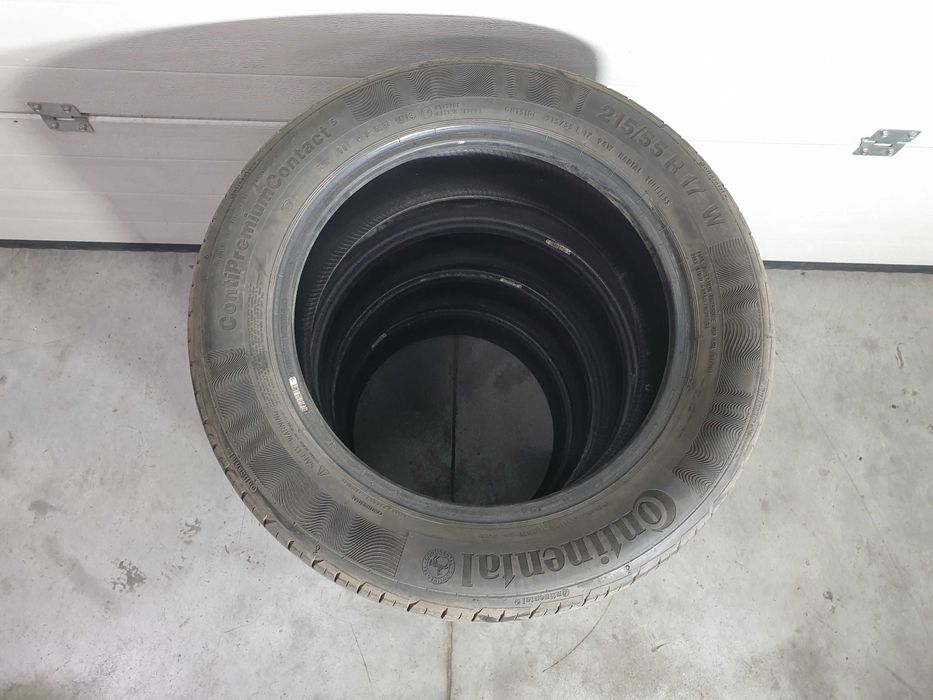 4szt. 215/55/17 94W Continental PremiumContact 5 4mm 2018r [ 7492 ]